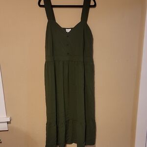 Ava & Viv Forest Green Midi Dress